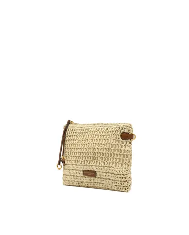 Gianni Chiarini Pochette uncinetto Nefeli Beige