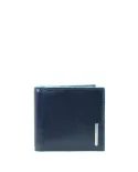 Piquadro Portafoglio con molla porta dollari "Blue square"