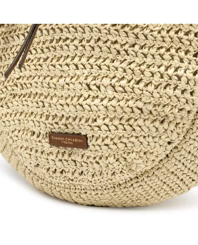 Gianni Chiarini Borsa rafia crochet Nefeli Beige