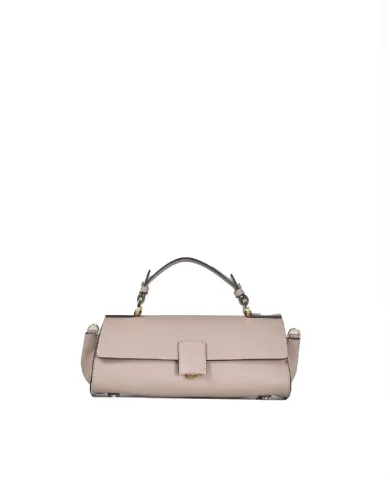 Loristella Borsa piccola in pelle liscia con pattina e tracolla The Bethlow Taupe