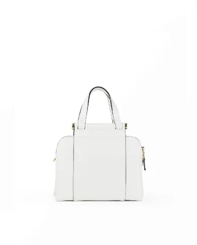 Nannini Borsa a mano pelle Febe Bianco