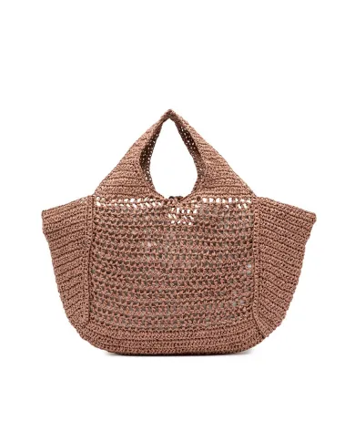 Gianni Chiarini Borsa rafia crochet Nefeli Rosa