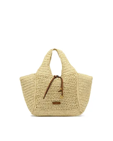 Gianni Chiarini Borsa rafia crochet Nefeli Beige