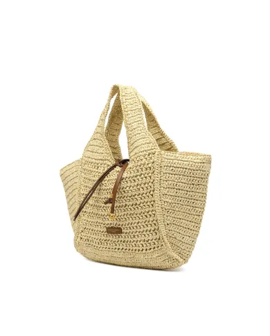 Gianni Chiarini Borsa rafia crochet Nefeli Beige