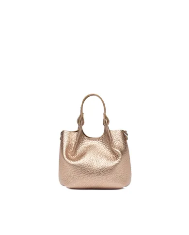 Gianni Chiarini Borsa Dua Mini in Pelle Made in Italy Platino