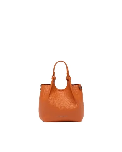 Gianni Chiarini Borsa Dua Mini in Pelle Made in Italy Arancio