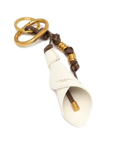 Gianni Chiarini Portachiavi Charm Calla Avorio
