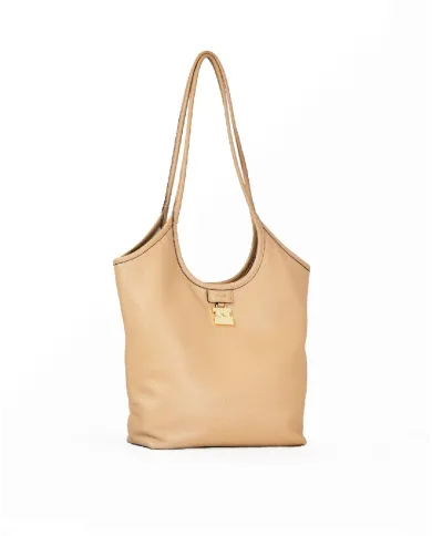Nannini Borsa in pelle a tracolla Piera Cammello