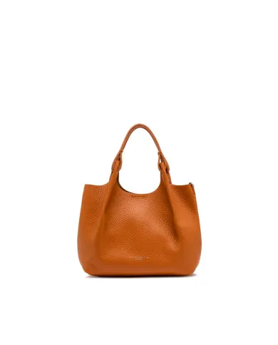Gianni Chiarini Borsa Dua media in Pelle Made in Italy Arancio