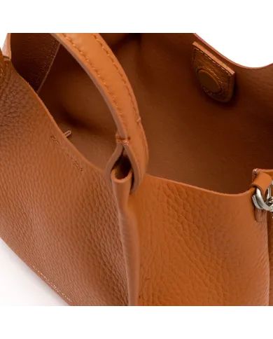 Gianni Chiarini Borsa Dua media in Pelle Made in Italy Arancio