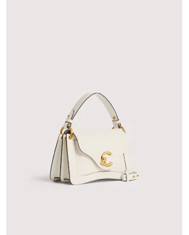 Coccinelle Borsa a mano C-Me Small pelle liscia Bianco