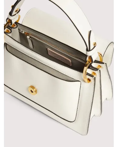 Coccinelle Borsa a mano C-Me Small pelle liscia Bianco