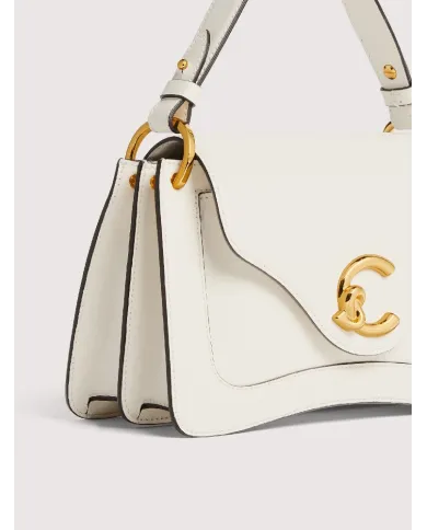 Coccinelle Borsa a mano C-Me Small pelle liscia Bianco