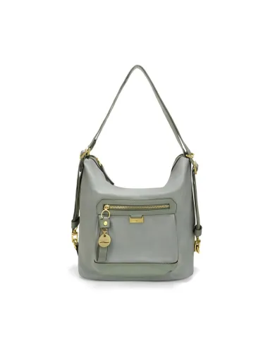 Nannini Borsa zaino in tessuto Liberty Verde chiaro