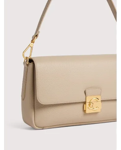 Coccinelle Borsa a tracolla C-Me Lock large Beige
