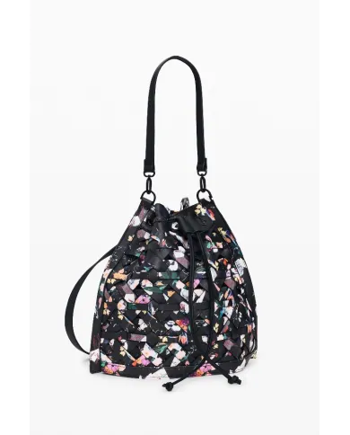 Desigual Borsa in ecopelle Intrecciata – Tracolla e Zainetto 2 in 1 Nero/Multicolor