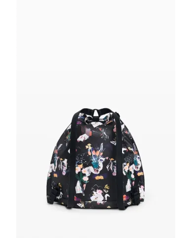 Desigual Borsa in ecopelle Intrecciata – Tracolla e Zainetto 2 in 1 Nero/Multicolor
