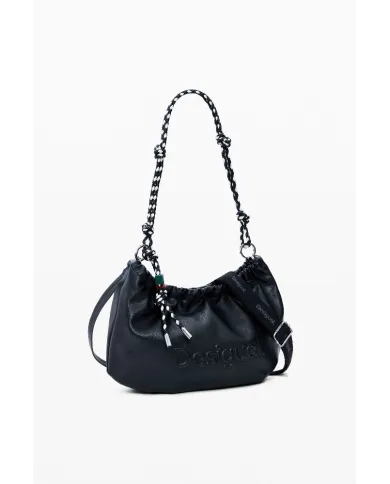 Desigual Borsa a tracolla con logo Nero