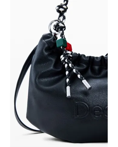 Desigual Borsa a tracolla con logo Nero