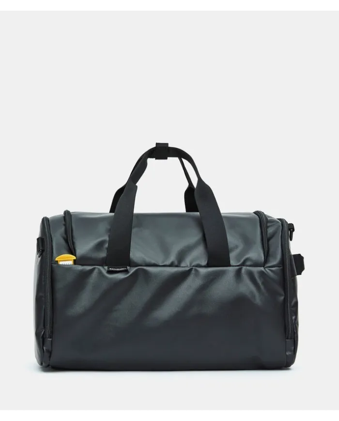 Mandarina Duck Zaino Borsone in tessuto impermeabile Eco Coated Nero