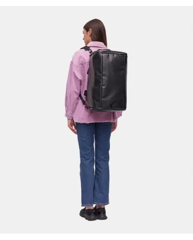 Mandarina Duck Zaino Borsone in tessuto impermeabile Eco Coated Nero