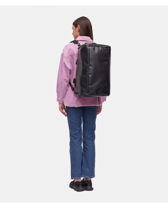 Mandarina Duck Zaino Borsone in tessuto impermeabile Eco Coated Nero
