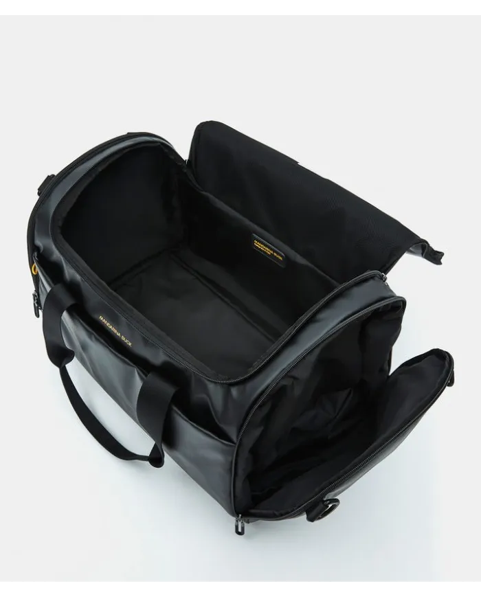 Mandarina Duck Zaino Borsone in tessuto impermeabile Eco Coated Nero