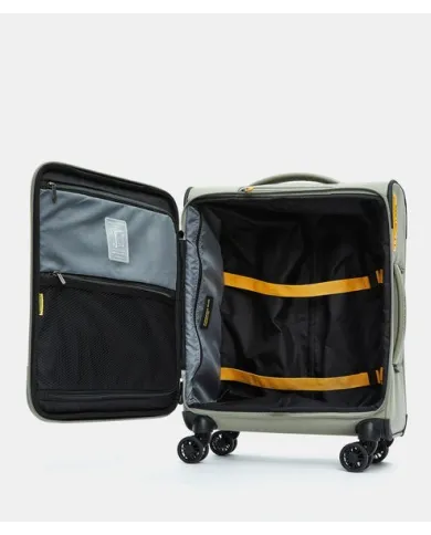 Mandarina Duck Trolley bagaglio a mano impermeabile Eco Coated Verde chiaro