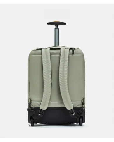 Mandarina Duck Eco Coated Trolley Backpack – Zaino Trolley da Viaggio in tessuto impermeabile Verde chiaro