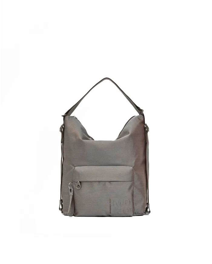 Mandarina Duck Borsa Zaino Multifunzionale in Tessuto Mitrix MD 20 Taupe