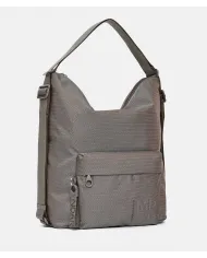 Mandarina Duck Borsa Zaino Multifunzionale in Tessuto Mitrix MD 20 Taupe