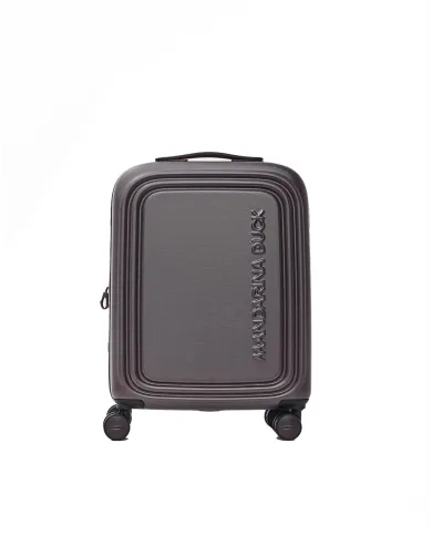 Mandarina Duck Logoduck+ Trolley Cabina Rigido Espandibile - Bagaglio a Mano 4 Ruote Marrone