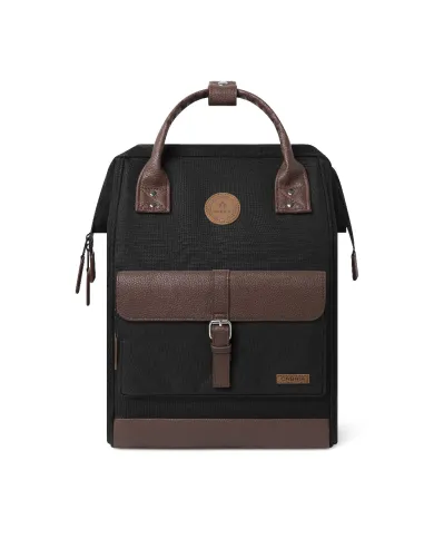 CABAIA Zaino Medio cordura Managua Nero/Marrone