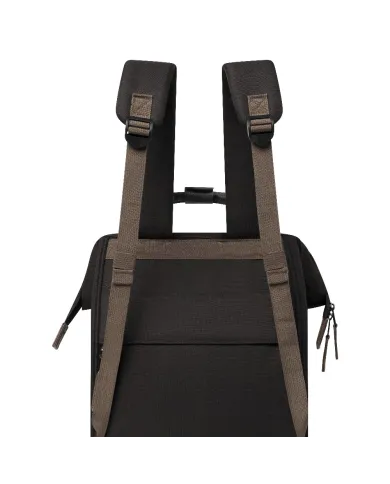 CABAIA Zaino Medio cordura Managua Nero/Marrone