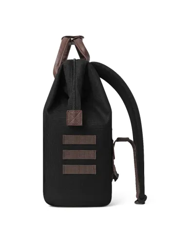 CABAIA Zaino Medio cordura Managua Nero/Marrone