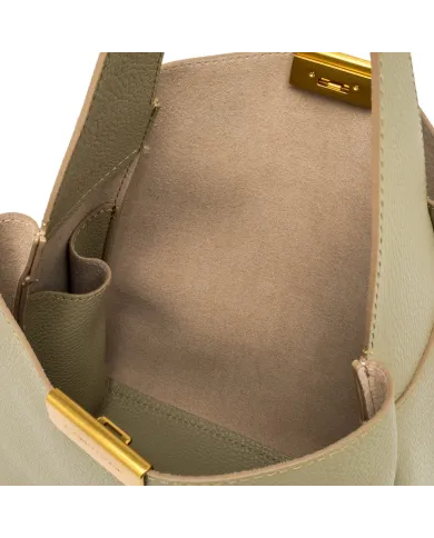 Gianni Chiarini Borsa a Spalla Jo in Pelle Martellata Verde