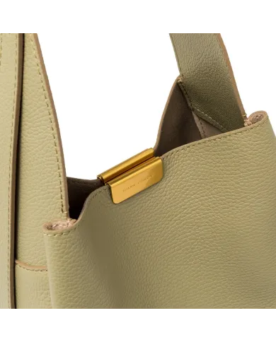 Gianni Chiarini Borsa a Spalla Jo in Pelle Martellata Verde