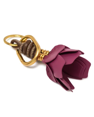 Gianni Chiarini Portachiavi Charm Fiore Fucsia