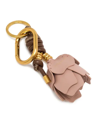 Gianni Chiarini Portachiavi Charm Fiore Rosa