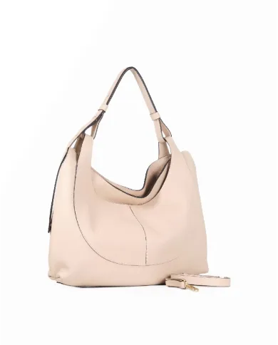 Loristella Borsa a Spalla in Pelle Mary Beige