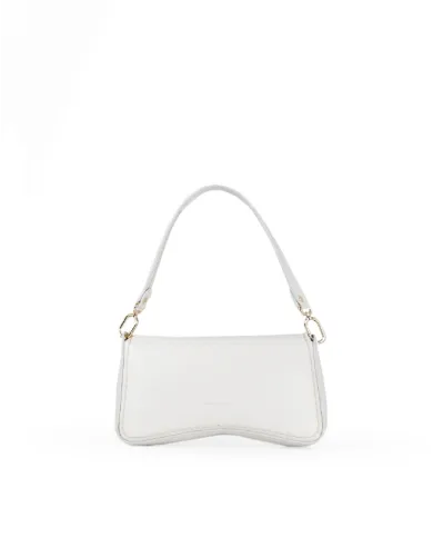 Visona Borsa a Tracolla Piccola in Pelle Morbida Mini Bag Avorio