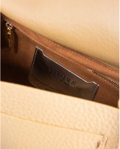 Visona Borsa donna a mano in pelle Valentina Verde chiaro