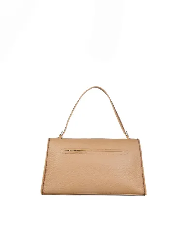 Visona Borsa donna a mano in pelle Valentina Beige