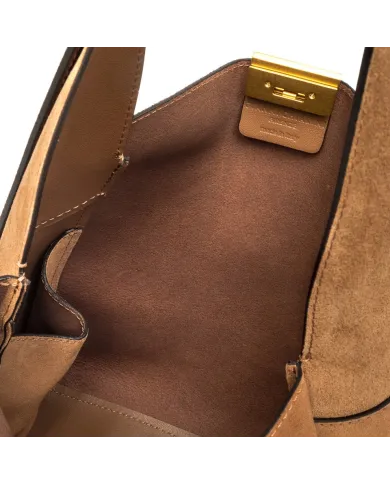 Gianni Chiarini Borsa a Spalla Jo in Suede - pelle scamosciata Cuoio