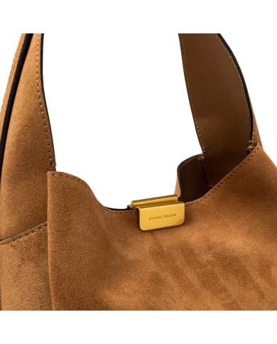 Gianni Chiarini Borsa a Spalla Jo in Suede - pelle scamosciata Cuoio