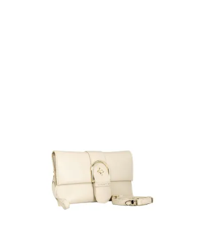 Atelier du Sac Borsa Pochette Lina Loyal con Maxi Fibbia e Tracolla Removibile Avorio