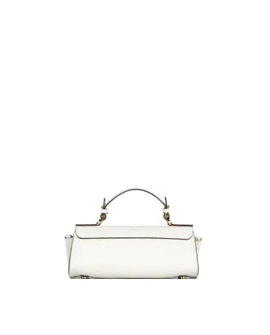 Loristella Borsa piccola in pelle liscia con pattina e tracolla The Bethlow Avorio