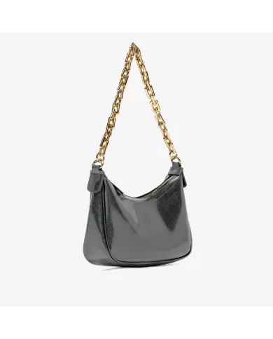 Gum Design Borsa con catena Grigio
