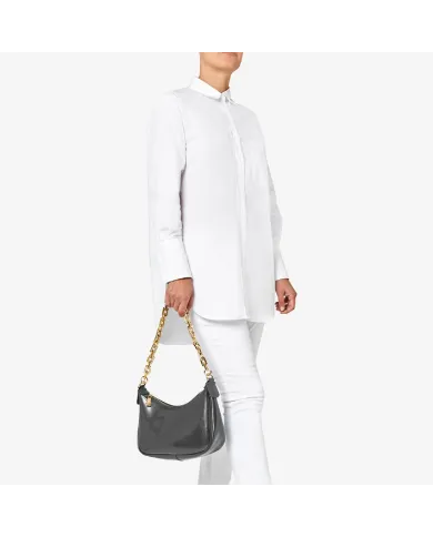 Gum Design Borsa con catena Grigio