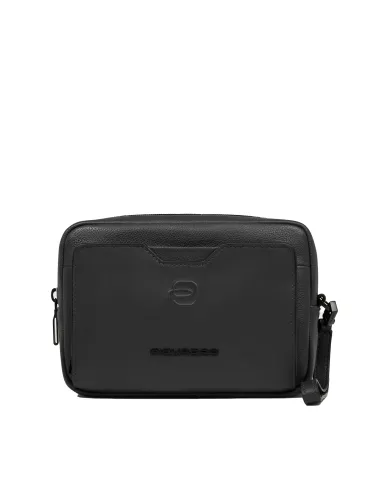 Piquadro Pochette in pelle Ael Nero